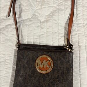 Michael Kors Dark Brown Crossbody Bag